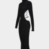 1680160382 Turtleneck Slim Y2K Backless Maxi Dress HotSalesWear 1646721545